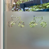 Image 2 of Fensterfolie mit Fahrrad Motiv