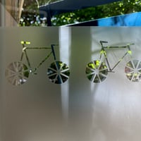 Image 1 of Fensterfolie mit Fahrrad Motiv