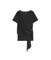 Image 1 of Scarfed T-shirt Charcoal