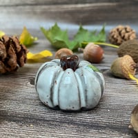 Image 4 of Black Clay Autumn Cobnut Ceramic Pumpkin
