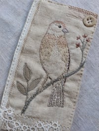 Embroidered Bird Kit Number One 'The Linnet'