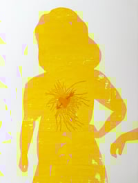 Image 3 of The Yellow Ladies with butterfly and heart