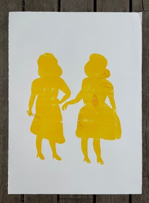 Image of The Yellow Ladies with knife