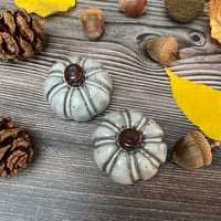 Image 2 of Speckled Ceramic Pumpkins - Black Clay