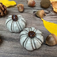 Image 3 of Speckled Ceramic Pumpkins - Black Clay