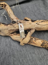 Image 12 of Ready to ship! White Cornish Seaglass Necklace - Sterling Silver and Copper 