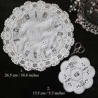 Image 2 of linocut teeth doilies ✣