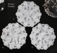 Image 3 of linocut teeth doilies ✣