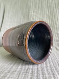 Image 2 of Blue Ash Brown Straight Vase