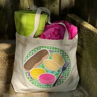 Image 1 of Custom Tote Bag w/ Bag Charm