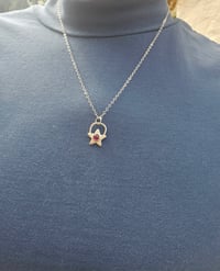 Image 10 of Garnet Star Sterling Silver Necklace 