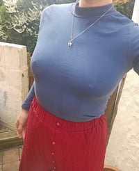 Image 4 of Garnet Star Sterling Silver Necklace 