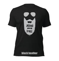 Image 3 of Jesus Saves Y'all Grey Bearded Canvas Bella tee - FREE SHIPPING!!