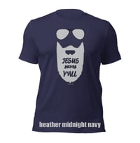 Image 5 of Jesus Saves Y'all Grey Bearded Canvas Bella tee - FREE SHIPPING!!