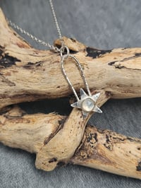 Image 4 of Moonstone Star - Sterling Silver Necklace 