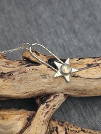 Image 2 of Moonstone Star - Sterling Silver Necklace 