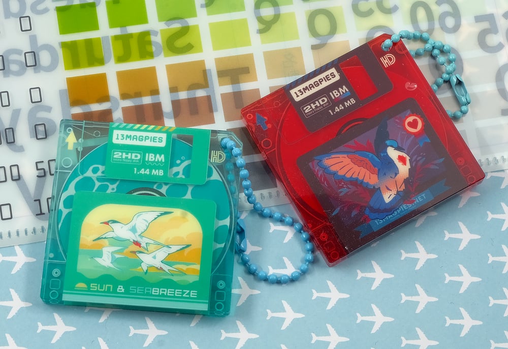 Mini Floppy Disks - Acrylic Charms