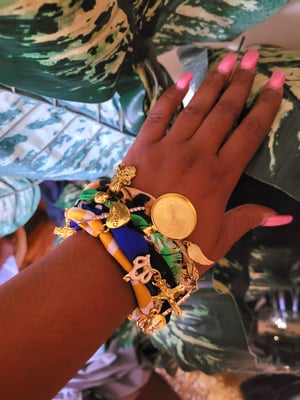 Image of Stacked Distressed Treasure Wristlet