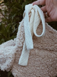 Image 3 of Fleece trapper with oversized bunny ears 