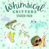 Image 1 of Whimsical Critters Sticker Pack