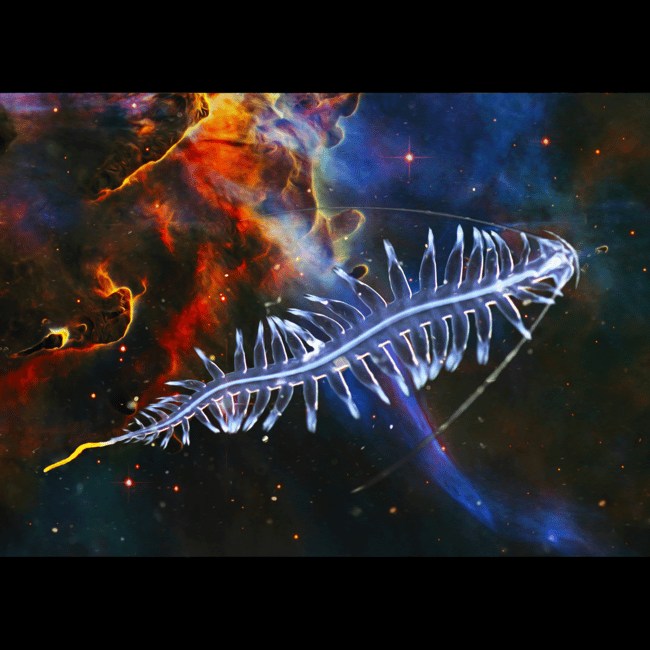 Tomopteris in Space | Art Prints & Stickers