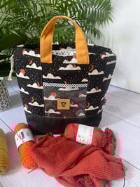 Image 1 of Sac à Projets taille M,  poche avant transparente : Ciel étoilé