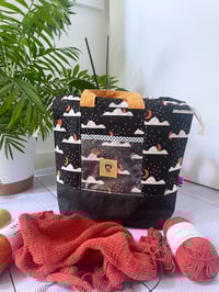 Image 5 of Sac à Projets taille M,  poche avant transparente : Ciel étoilé