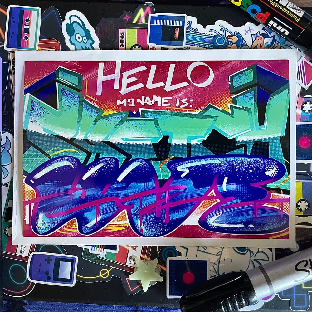 Image of Hello! Mini Print
