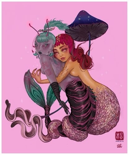 Image of "Prawn Stars" print with Tatiana Suarez