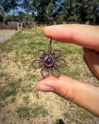 Image 1 of Amethyst Flower Pendant