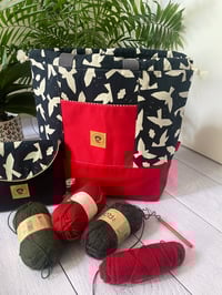 Image 1 of Grand sac à projet taille L , poche avant: Mouettes