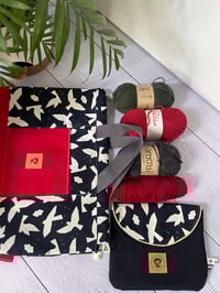 Image 5 of Grand sac à projet taille L , poche avant: Mouettes