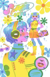 Image 1 of Space Chic - Risograph - 11 x 17 in  