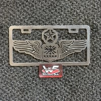 Image 2 of US Air Force Master Navigator Wings - License Plate