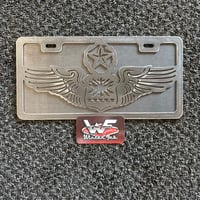 Image 1 of US Air Force Master Navigator Wings - License Plate
