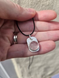 Image 1 of Rose Quartz Cord Necklace 