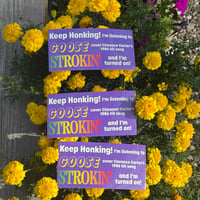 Image 1 of Strokin Bumper Sticker