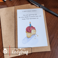 Image 4 of Birthday Haiku Greeting Card