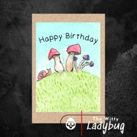 Image 1 of Fungi Happy Birthday Greeting Card
