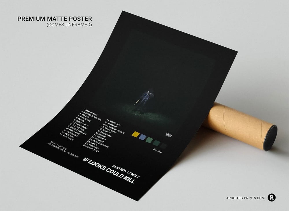 Destroy Lonely - If Looks Could Kill Music Album Cover Poster