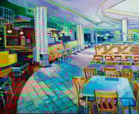 Food Court by Sari Shryack - Original Painting