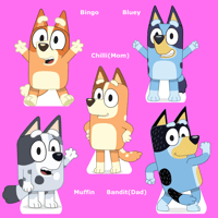 Image 3 of Muffin - Bluey Family Cardboard Cutout, Waterproof, Corrugated Plastic, Coroplast