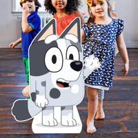 Image 1 of Muffin - Bluey Family Cardboard Cutout, Waterproof, Corrugated Plastic, Coroplast