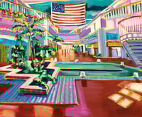 Mall Lobby by Sari Shryack - Original Painting