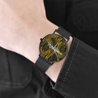 Image 1 of Women's Steel Bracelet Without Numbers- Tribal Print