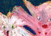 Image 2 of ORIGINAL: Elf riding white blood-spitting beast