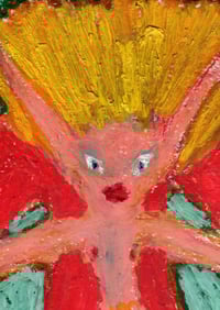 Image 2 of ORIGINAL: Elf riding red elven manticore