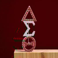 Image 4 of Red and White (All Pearl or All Bling Pin)