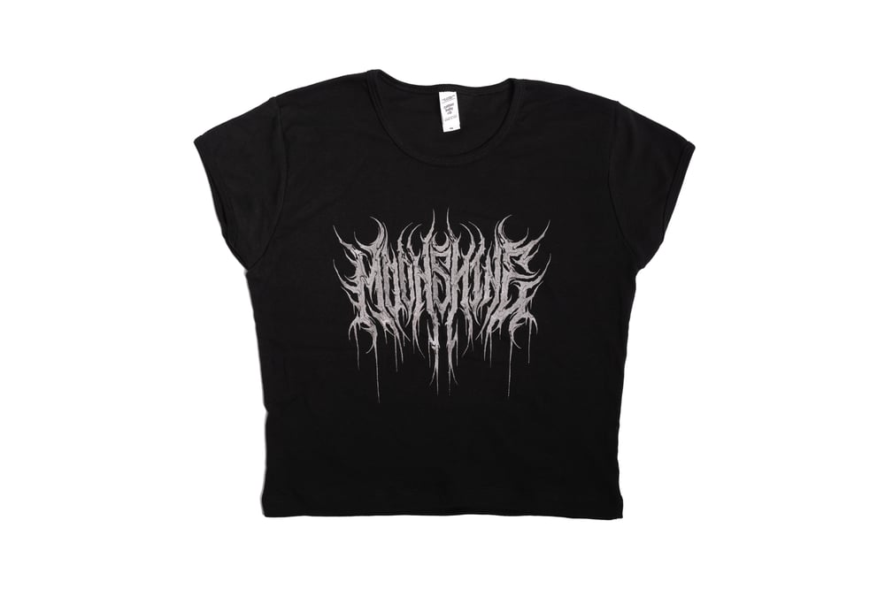 Image of Chrome Moons Baby Tee Crop Top