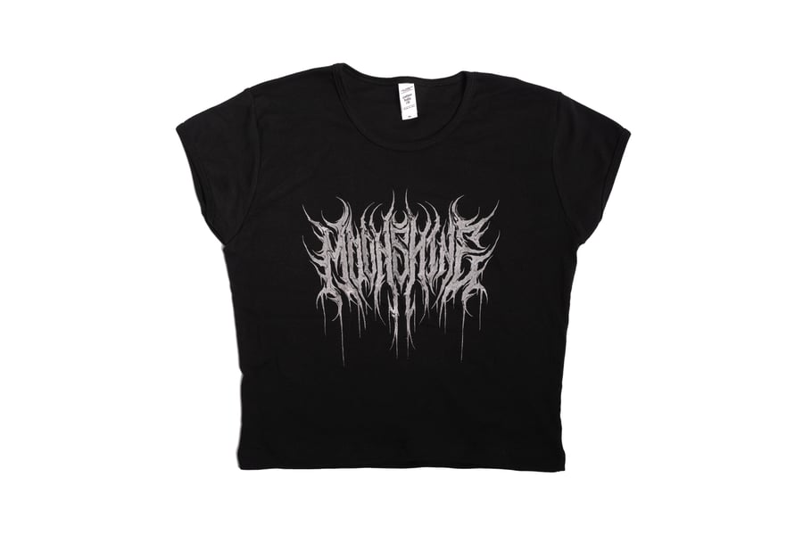 Image of Chrome Moons Baby Tee Crop Top